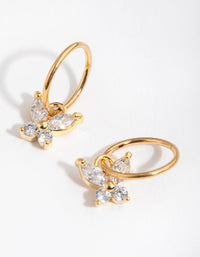 Gold Plated Surgical Steel Butterfly Sleeper Earrings - link has visual effect only