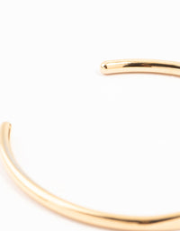 Waterproof Gold Plated Stainless Steel Slim Wrist Cuff Bangle - link has visual effect only