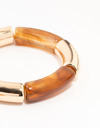 Gold & Resin Stretch Bangles 2-Pack - link has visual effect only