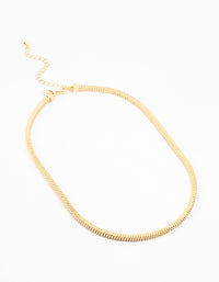 Gold Plated Heavy Square Chain Necklace - link has visual effect only