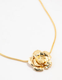 Gold Plated Rose Necklace - link has visual effect only