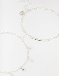 Mixed Chain Anklets 3-Pack - link has visual effect only