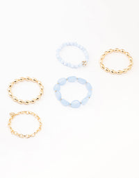 Coastal Beaded & Stone Bracelets 5-Pack - link has visual effect only