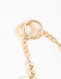 Gold Multiple Charms Keychain - link has visual effect only