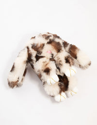 Spotted Brown Small Bunny Fabric Key Chain - link has visual effect only