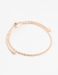 Rose Gold Plated Simple Rope Bracelet - link has visual effect only