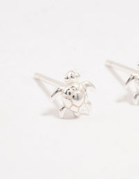 Sterling Silver Turtle Stud Earrings - link has visual effect only