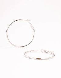 Surgical Steel Thin Hoop Earrings - link has visual effect only