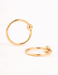 Gold Plated Surgical Steel Bull Clicker Ring - link has visual effect only