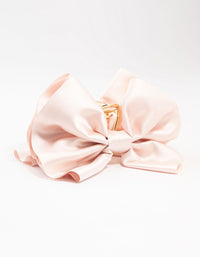 Large Pink Bows Gold Claw Clip - link has visual effect only