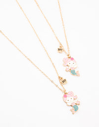 Kids Gold Mermaid BFF Necklace - link has visual effect only