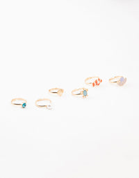 Kids Gold Sea Stacking Ring Pack - link has visual effect only