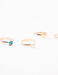 Kids Gold Sea Stacking Ring Pack - link has visual effect only