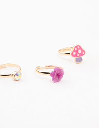 Kids Gold Garden Stacking Ring Pack - link has visual effect only