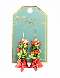 Jingle Bells Gold Drop Earrings - link has visual effect only