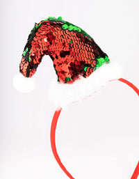 Sequin Santa Hat Headband - link has visual effect only