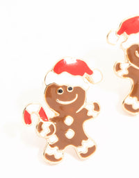 Mini Gingerbread Stud Earrings - link has visual effect only