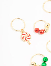 Gold Mixed Festive Hair Charms 8-Pack - link has visual effect only