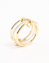 Mixed Metals Stacking Ring - link has visual effect only