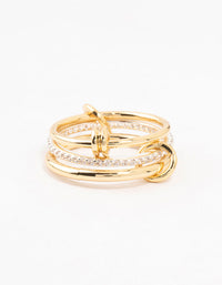 Mixed Metals Stacking Ring - link has visual effect only