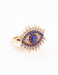 Gold Opulent Evil Eye Ring - link has visual effect only