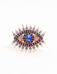 Gold Opulent Evil Eye Ring - link has visual effect only