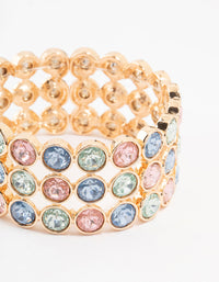 Multirow Stone Adjustable Bracelet - link has visual effect only