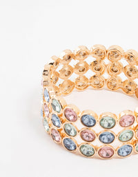 Multirow Stone Adjustable Bracelet - link has visual effect only