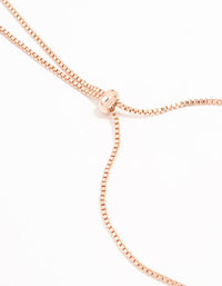 Rose Gold Plated Trio Woven Cubic Zirconia Pink Bows Toggle Bracelet - link has visual effect only