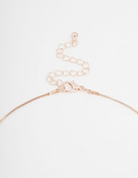 Rose Gold Freshwater Pearl Pendant Necklace - link has visual effect only