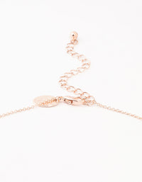 Rose Gold Diamante Celestial Round Necklace - link has visual effect only