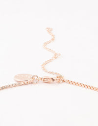 Rose Gold Plated Swirl Pendant Necklace - link has visual effect only