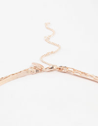 Rose Gold Mixed Chain Necklaces 3-Pack - link has visual effect only