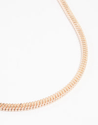 Rose Gold Plated Heavy Square Chain Necklace - link has visual effect only