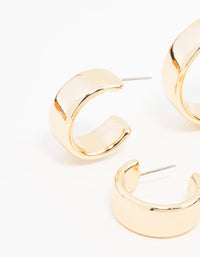 Gold Chubby Hoop Earrings 2-Pack - link has visual effect only