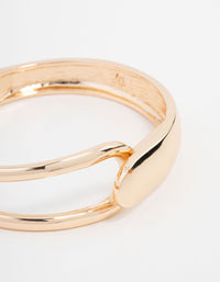 Gold Solid & Cage Wrist Cuff - link has visual effect only