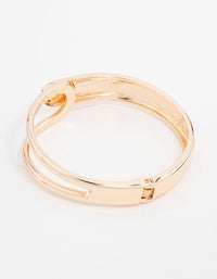 Gold Solid & Cage Wrist Cuff - link has visual effect only