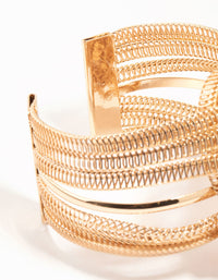 Gold Chain Knotted Wrist Cuff - link has visual effect only