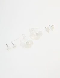 Silver Garden Inspired Earrings 3-Pack - link has visual effect only