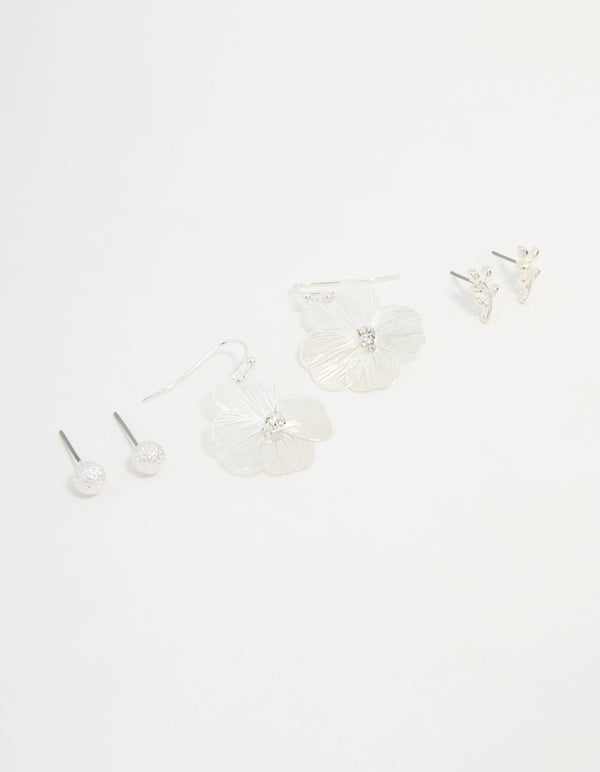 Silver Garden Inspired Earrings 3-Pack