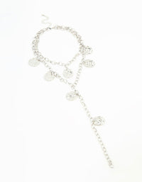 Silver Crushed Coin Layered Necklace - link has visual effect only