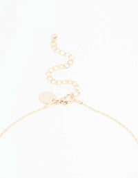 Rose Gold Diamante Flower Trail Y-Necklace - link has visual effect only