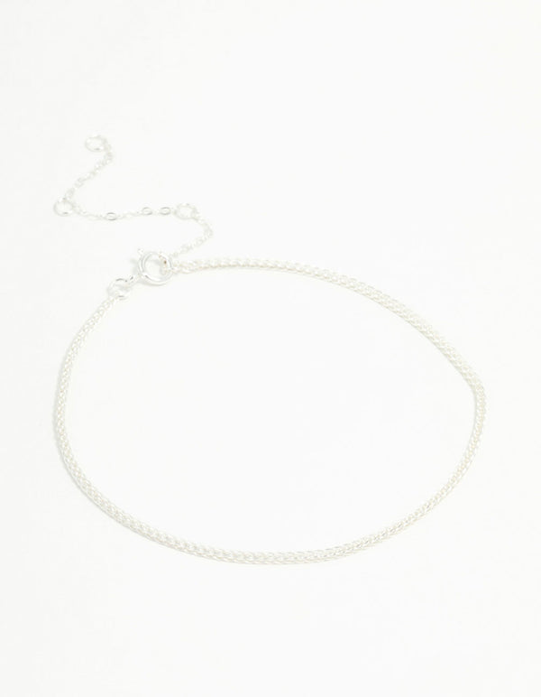 Sterling Silver Box Chain Bracelet