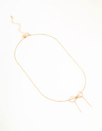 Gold Snake Bow Necklace - link has visual effect only