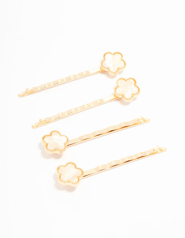 Acrylic Clover Slide Clips 4-Pack