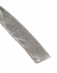 Silver Lurex Fabric Scarf - link has visual effect only