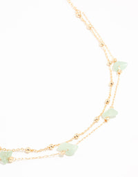 Gold Semi Precious Chip Necklace - link has visual effect only