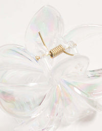 Iridescent Frangipani Hair Claw Clip - link has visual effect only