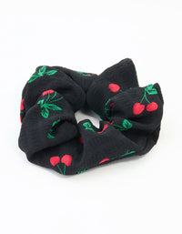 Black Cherry Fabric Scrunchie - link has visual effect only