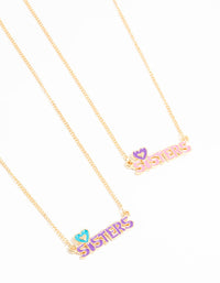 Kids Gold Sisters BFF Necklace - link has visual effect only